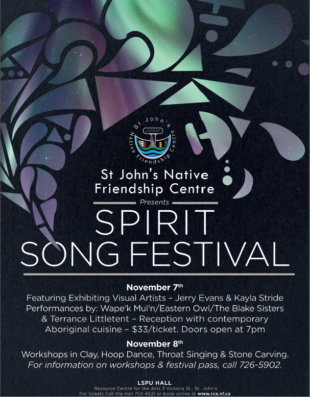 Resource Centre for the Arts Spirit Song Festival